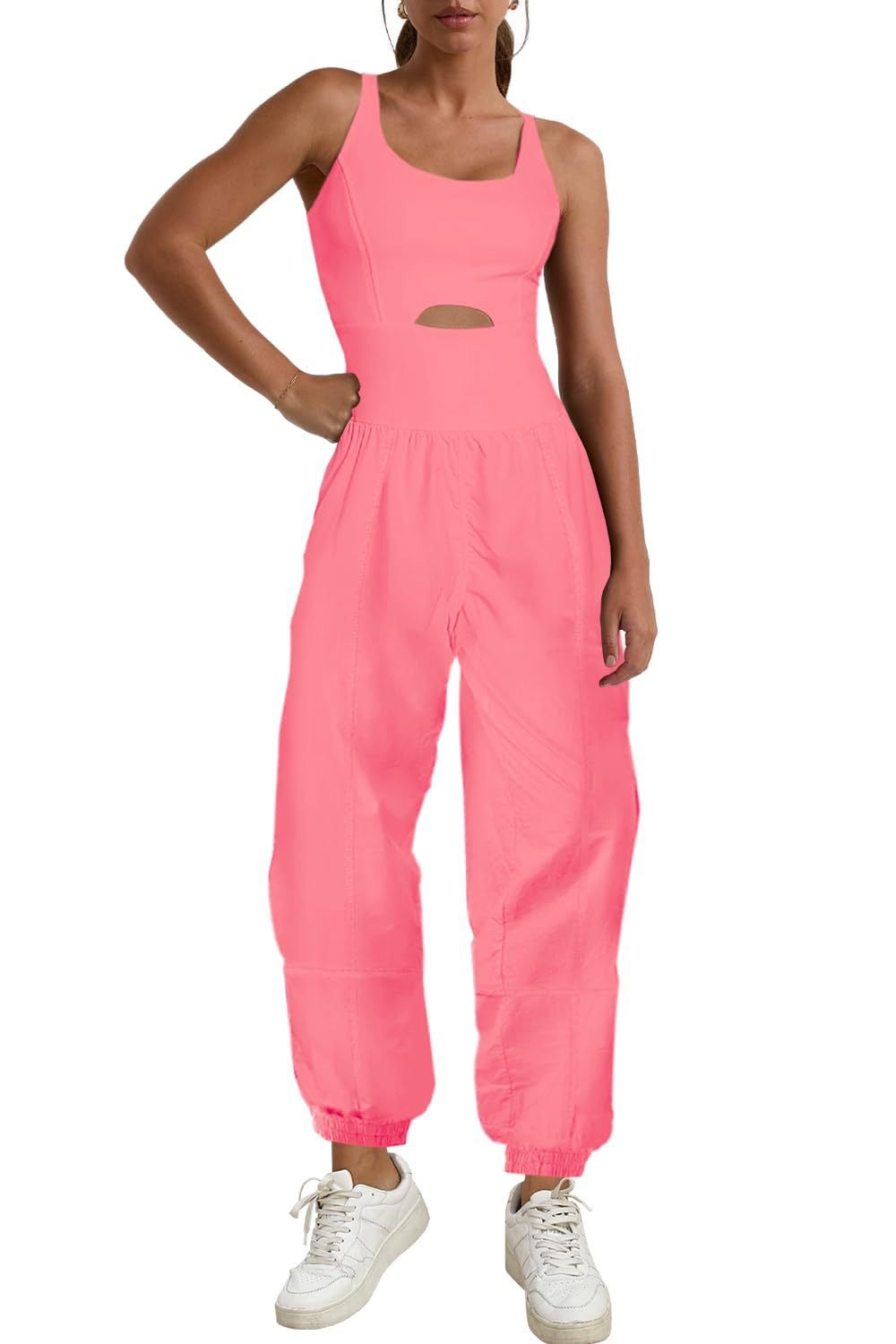 Sleeveless Sports Suit Jumpsuit for Women