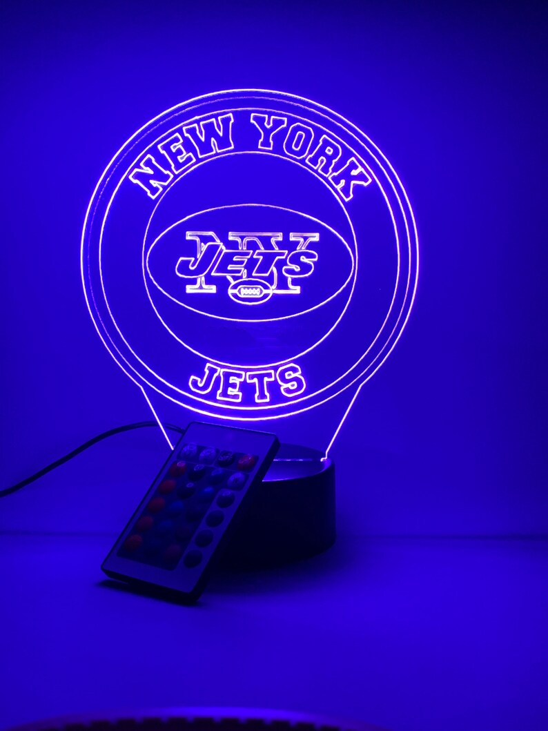 NEW YORK JETS 3D LAMP PERSONALIZED