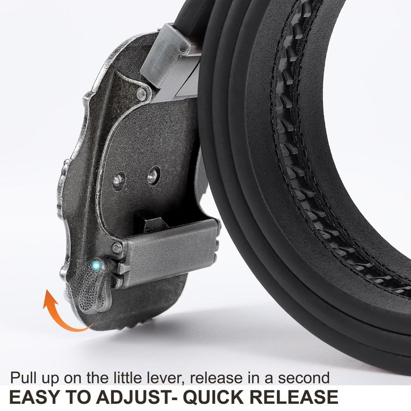 Automatic Ratchet Leather Western Cowboy Belt