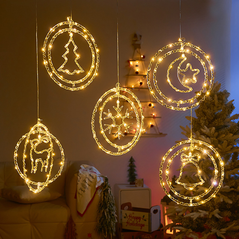 🎄🎅 15.74 in Large Size Rotatable 3D Waterproof Christmas LED Lights Decoration - USB + Remote Control