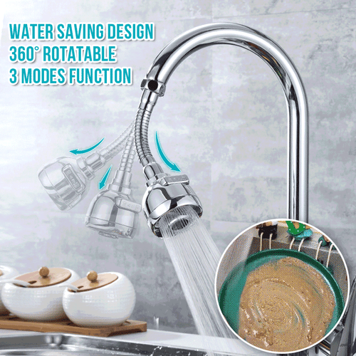 (💥45% OFF--Last Day Sale)--Upgraded 360° Rotatable Faucet Sprayer Head--BUY 3 GET 2 FREE & FREE SHIPPING