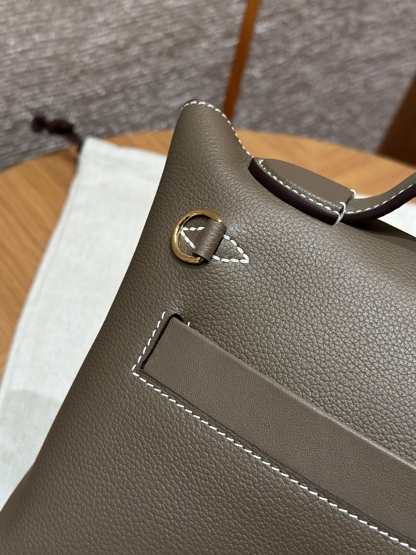 Hermes kelly24 ck18Etoupe handbag (handmade custom)