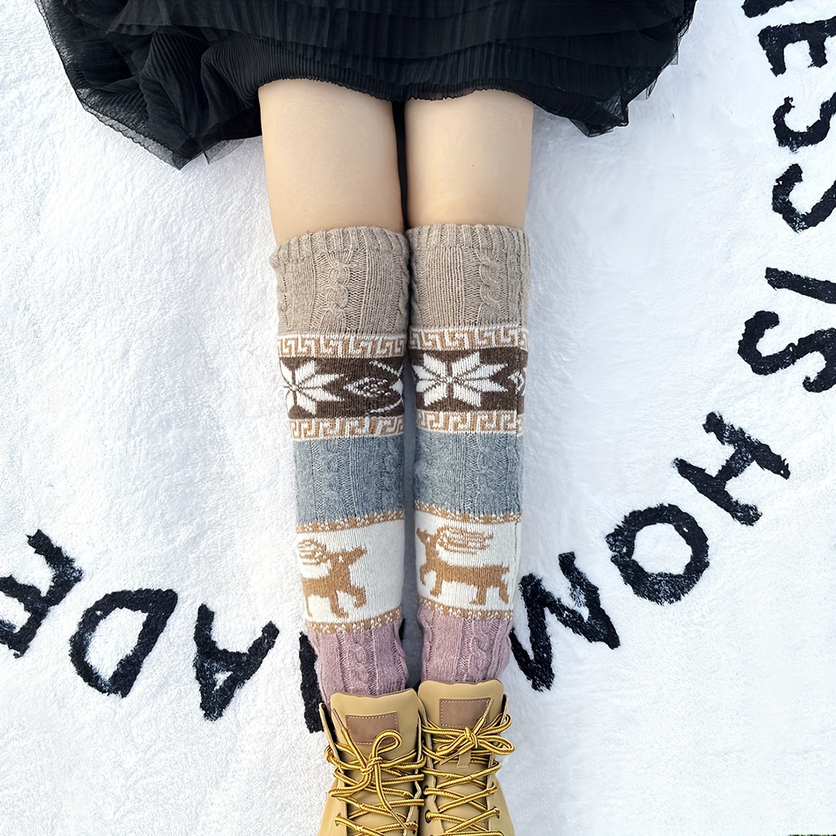 🎄CHRISTMAS ON SALE🎄Bohemian Knit Wool Leg Warmers