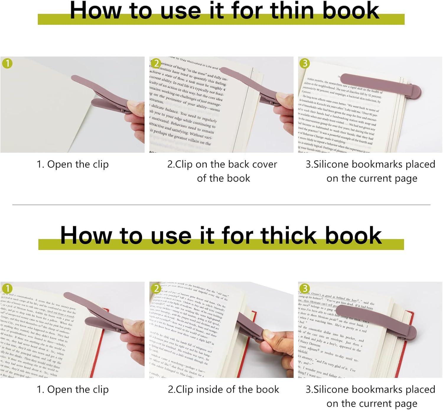 🎄CHRISTMAS ON SALE🔥Cute Unique Silicone Automatic Book Markers