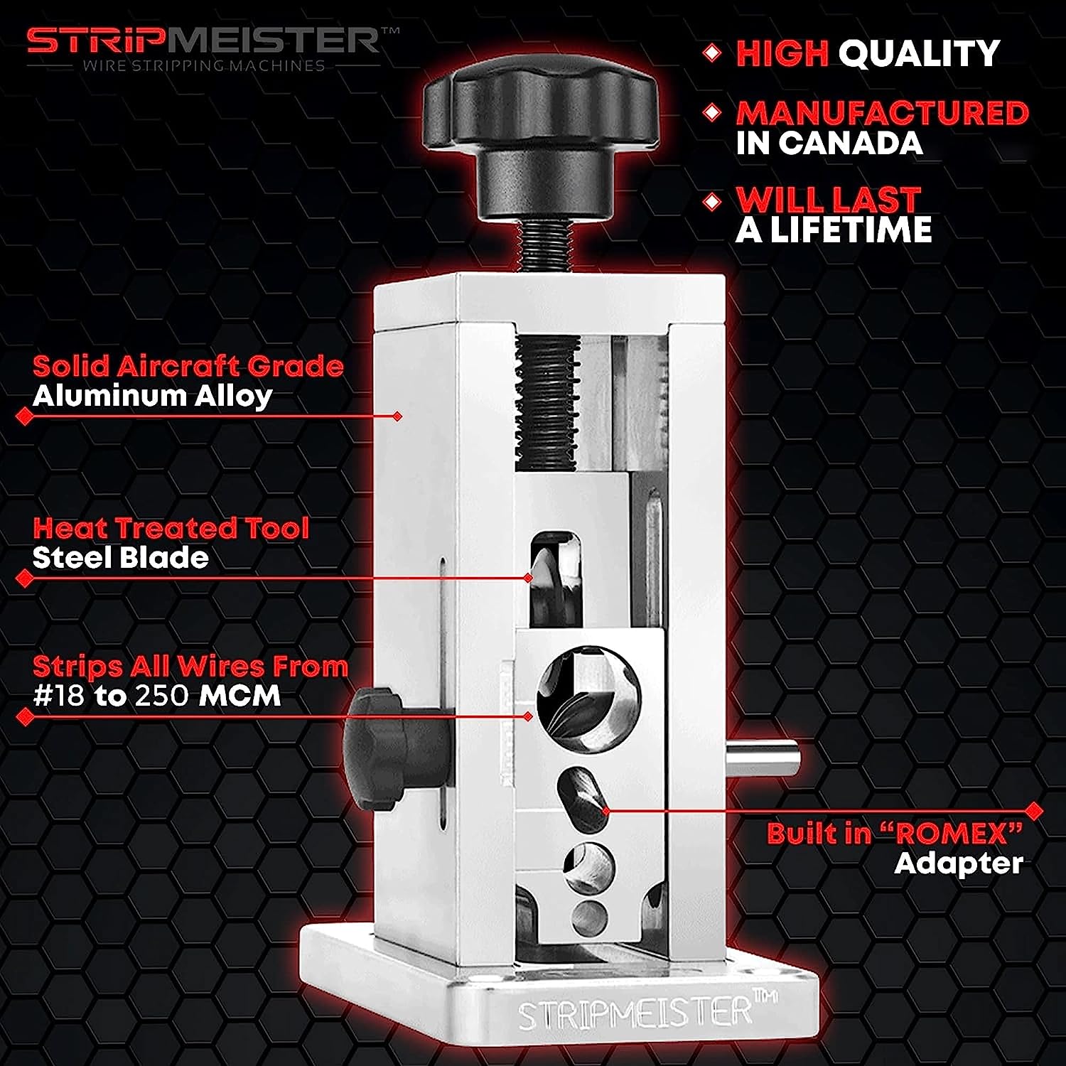 StripMeister Original Drill-Powered Wire Stripper Machine