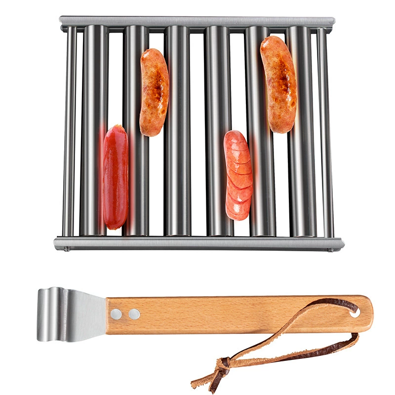 🔥Last Day 50% OFF🔥Hot Dog /Sausage Stainless Steel Rotating Grill