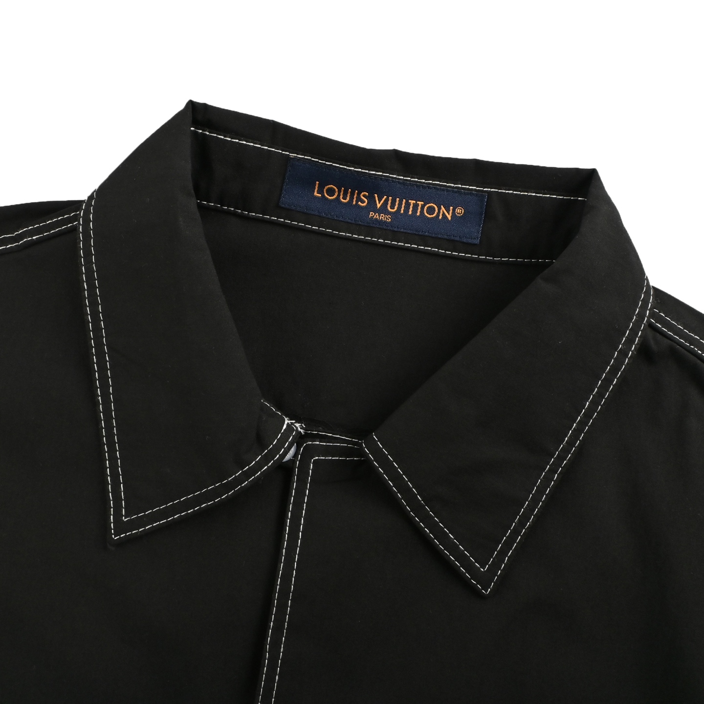Louis Vuitton 25ss dice lettering embroidered short sleeve shirt