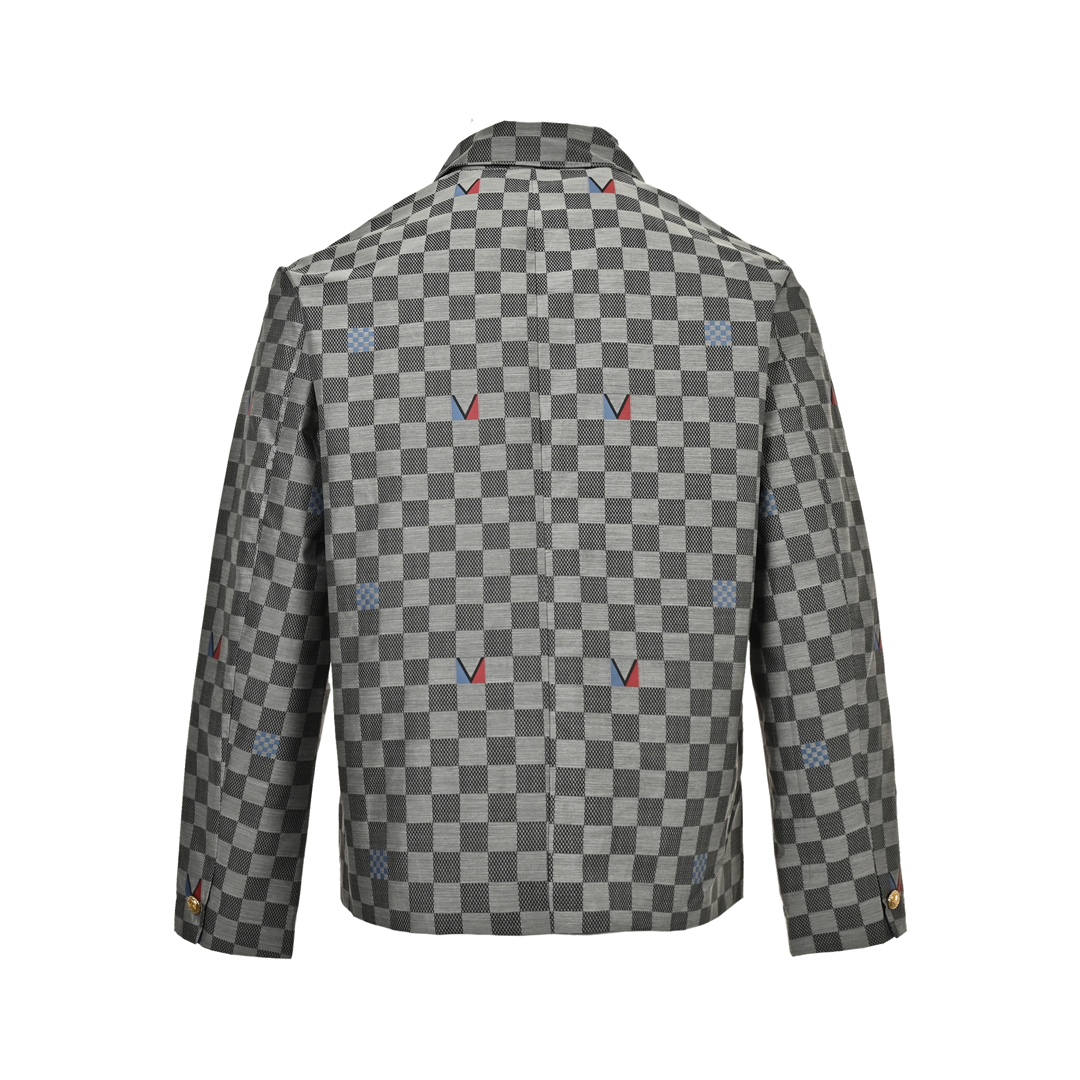 Louis Vuitton 24Fw Copa America checkerboard blazer