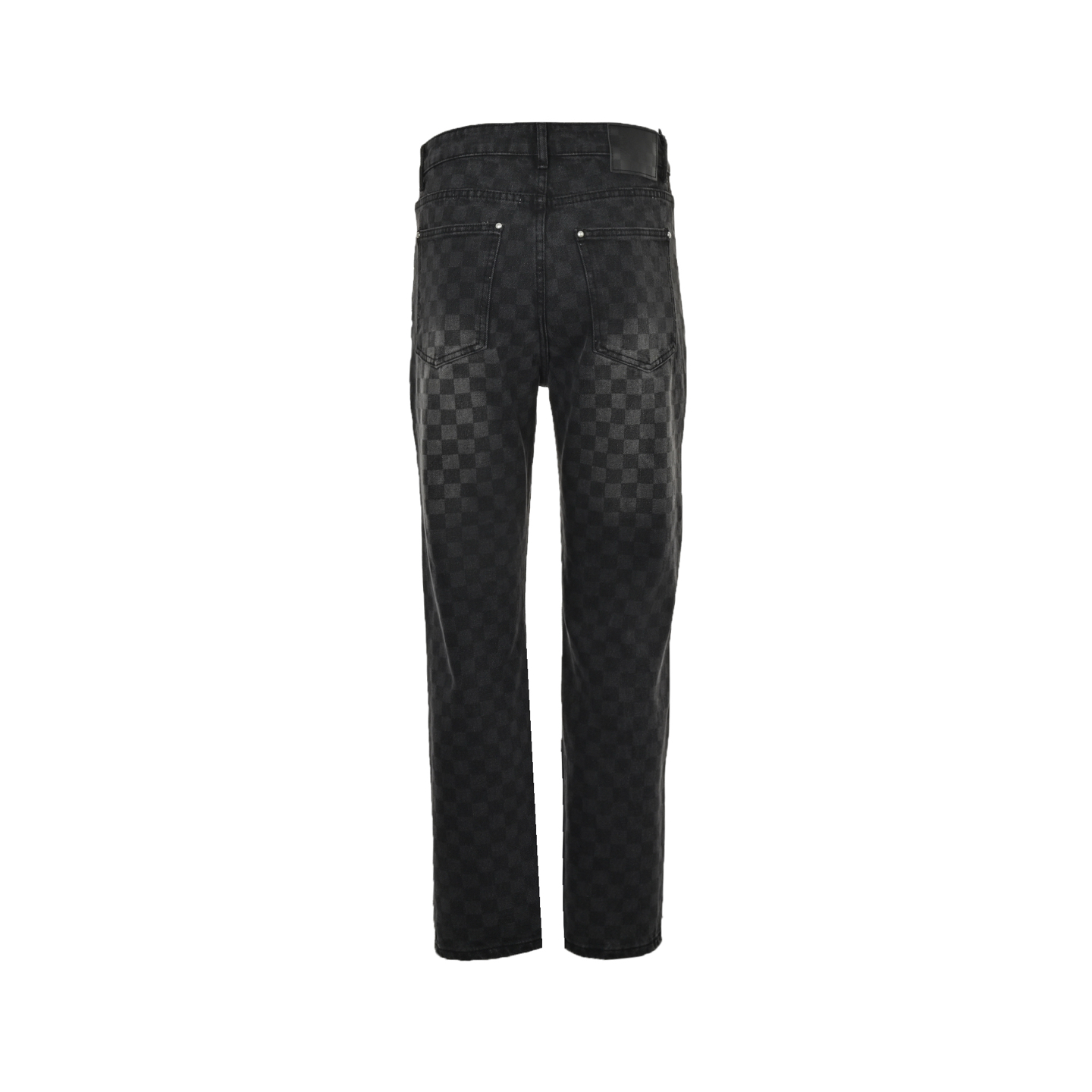 Louis Vuitton 24Fw Gradient Checkerboard Washed Jeans