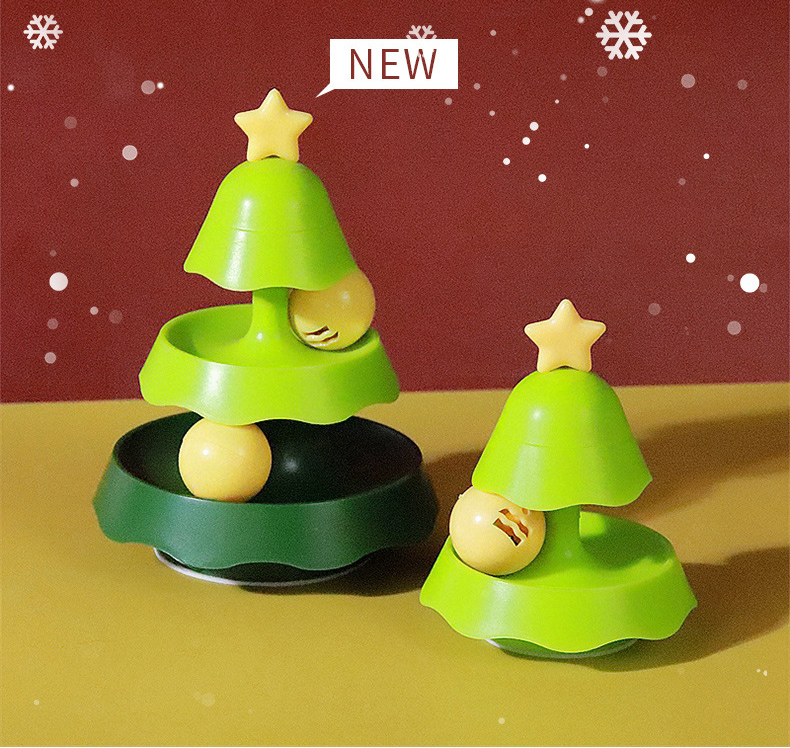2024 Brand new cat toy Christmas tree carousel🔥（Special sale last day）