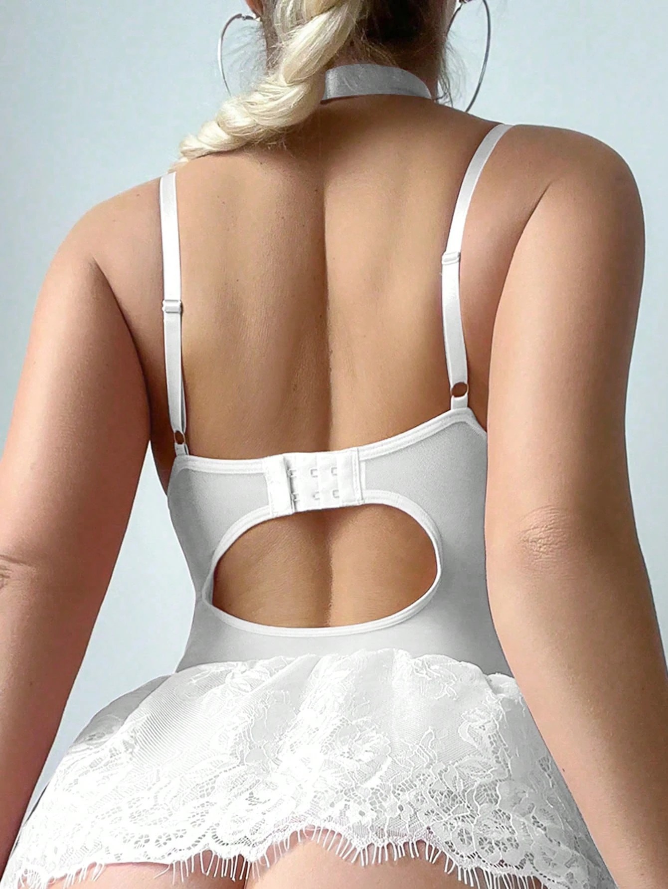 Christmas love gift 🎄 Sexy lace-trimmed bodysuit lingerie set