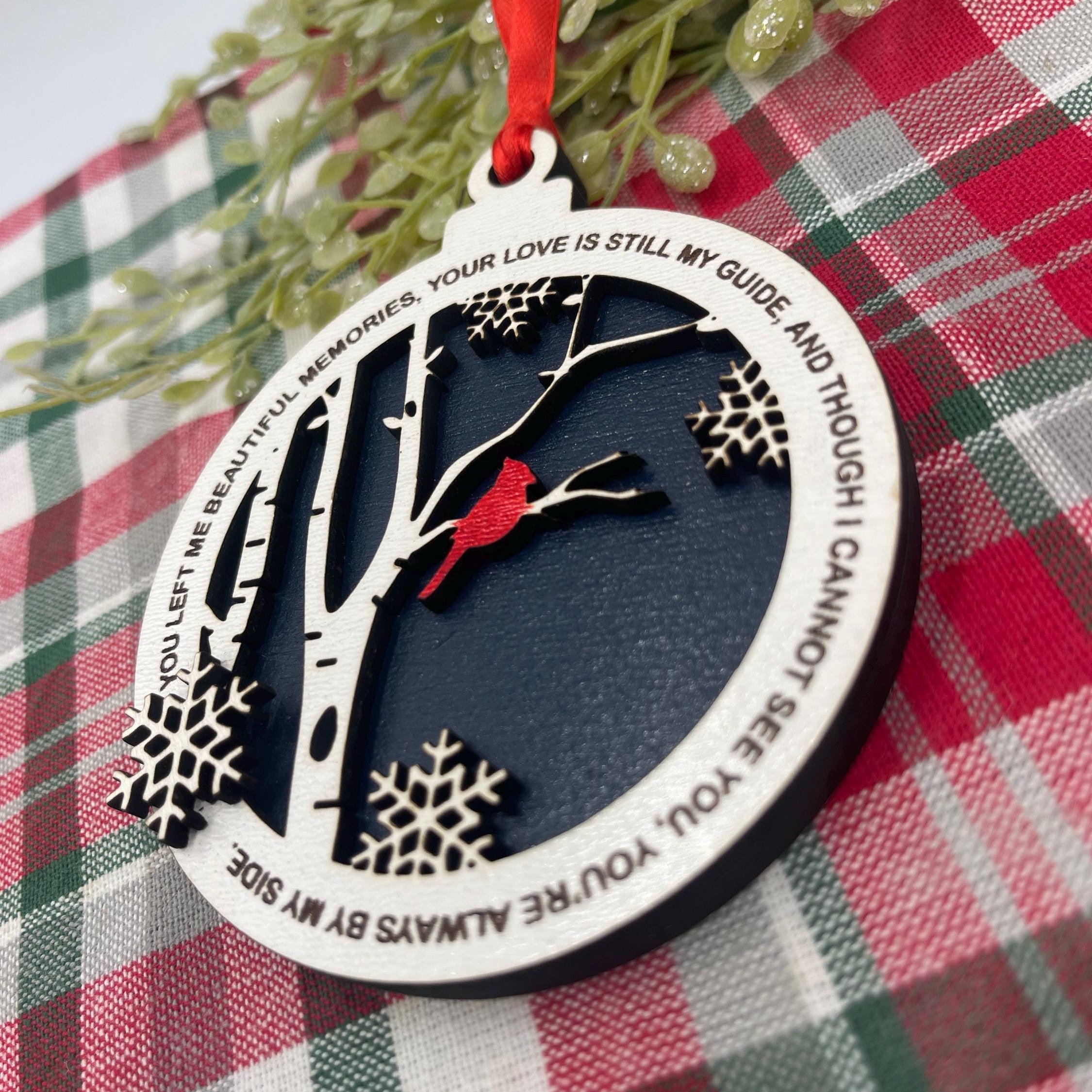Cardinal Ornaments in Memorial of Loved One