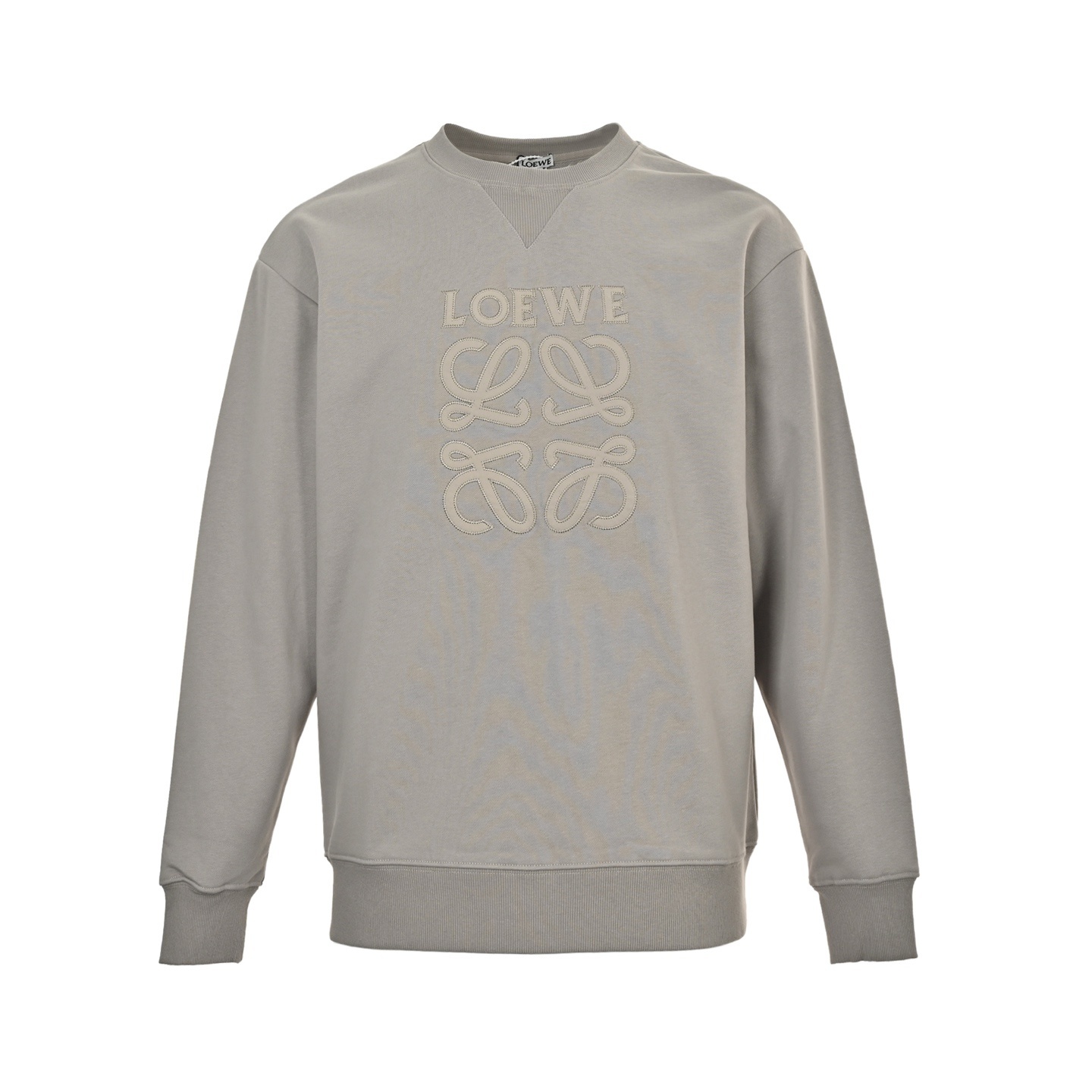 Loewe 25Fw embroidered logo crewneck sweatshirt