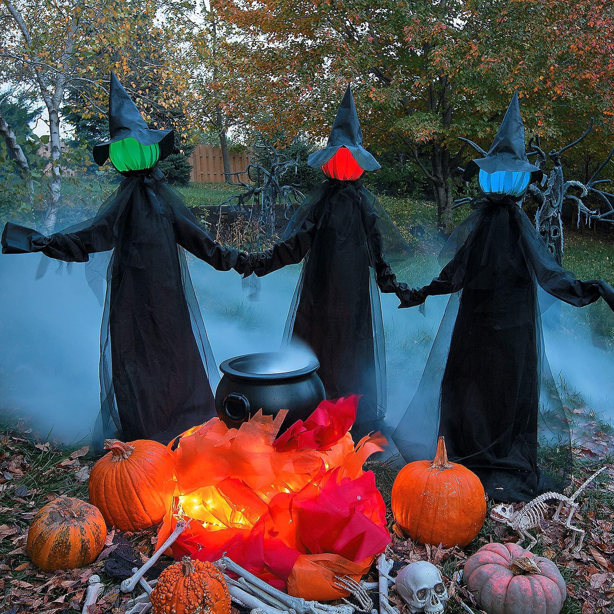 ✨Halloween Lighted Witches with Stakes🧙‍♀️