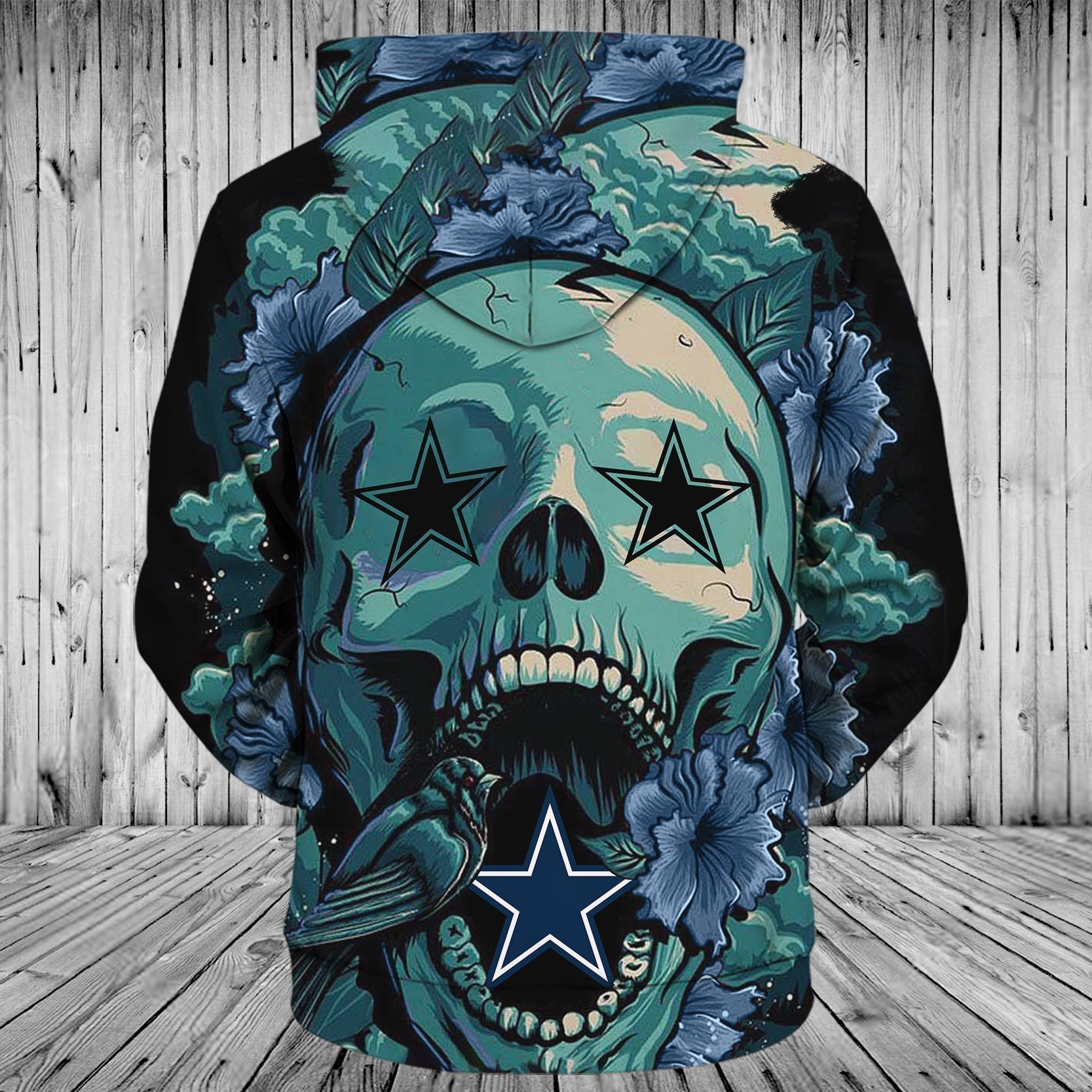 COWBOYS HOODIE 3D FLOWER 20