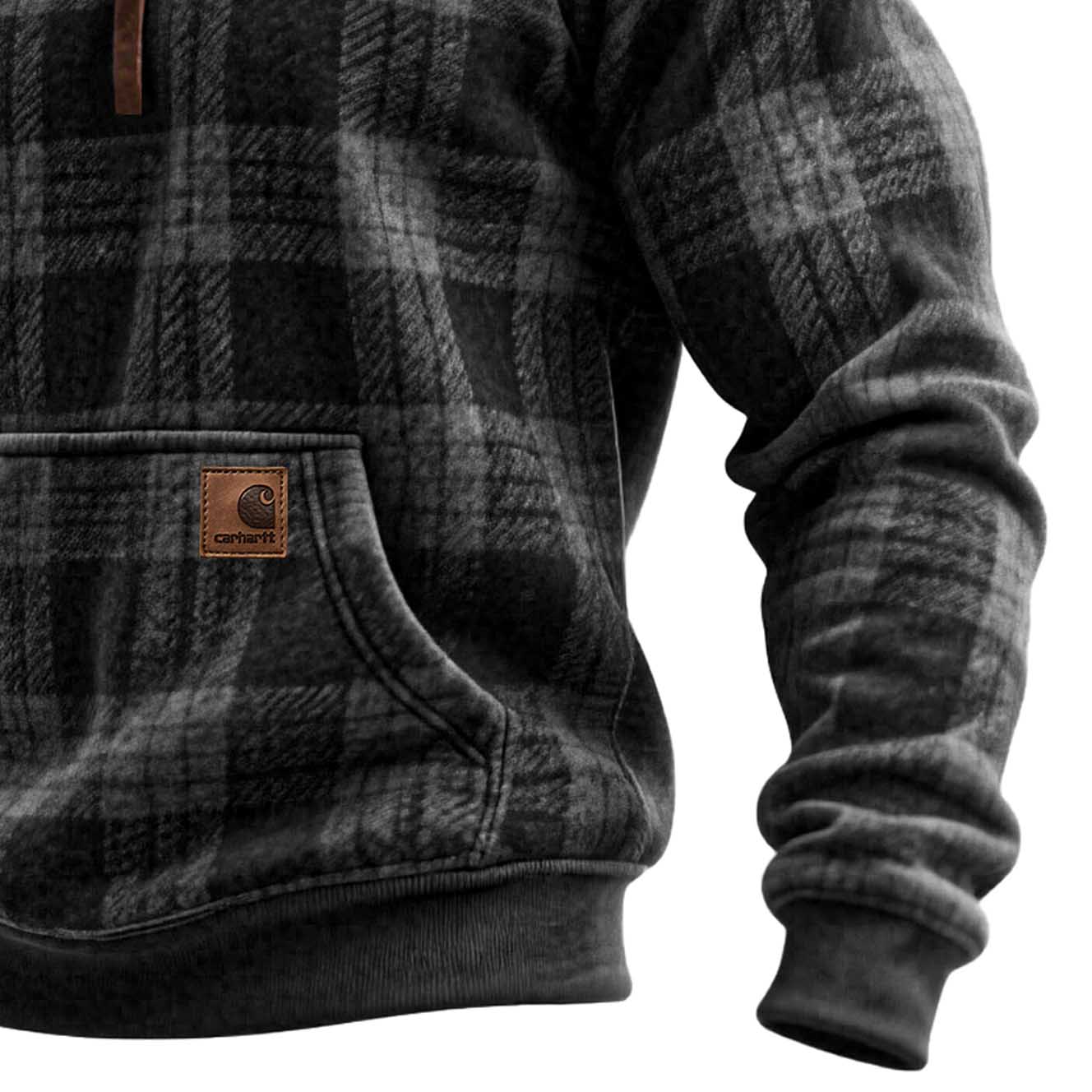 Carhartt Plaid Hooded Sweatshirt