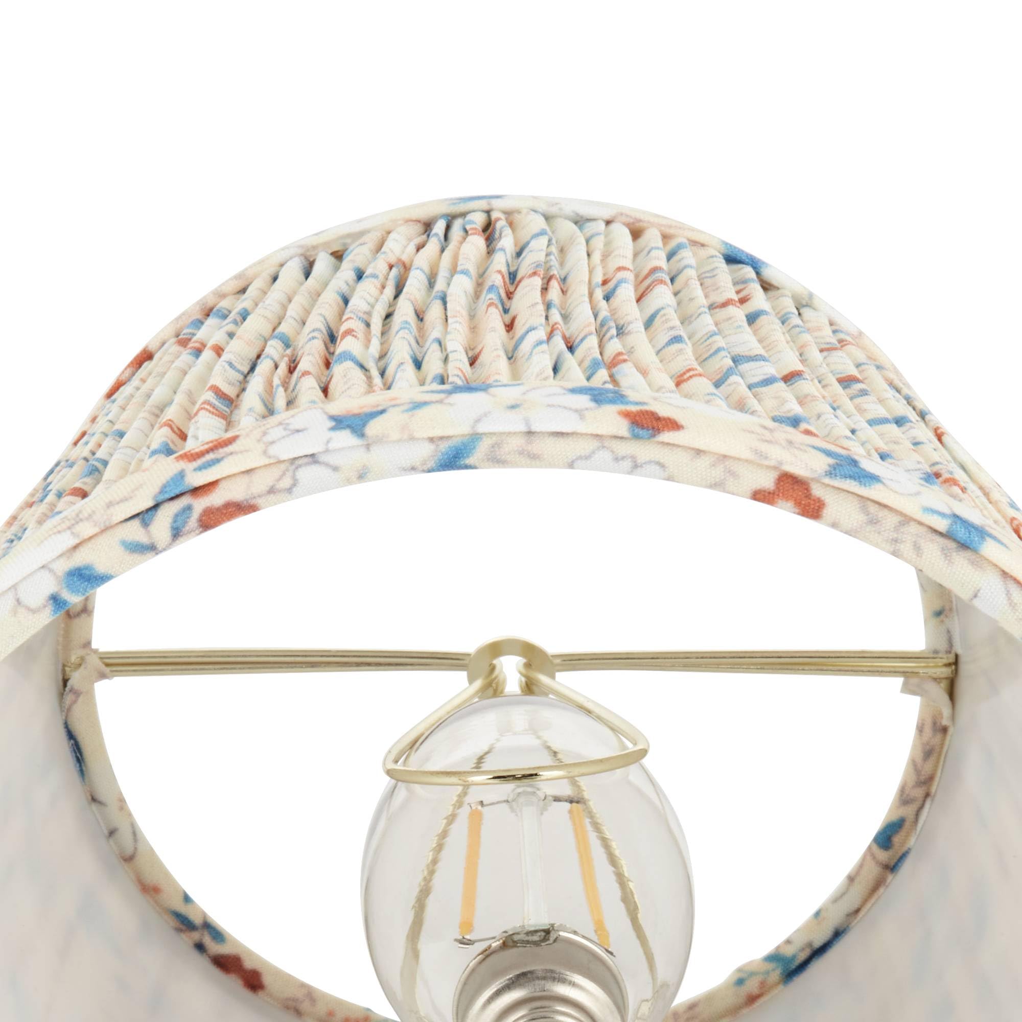 🌸 Vintage-Inspired Floral Pleated Lampshade – A Cozy Glow with Timeless Charm! 🌸