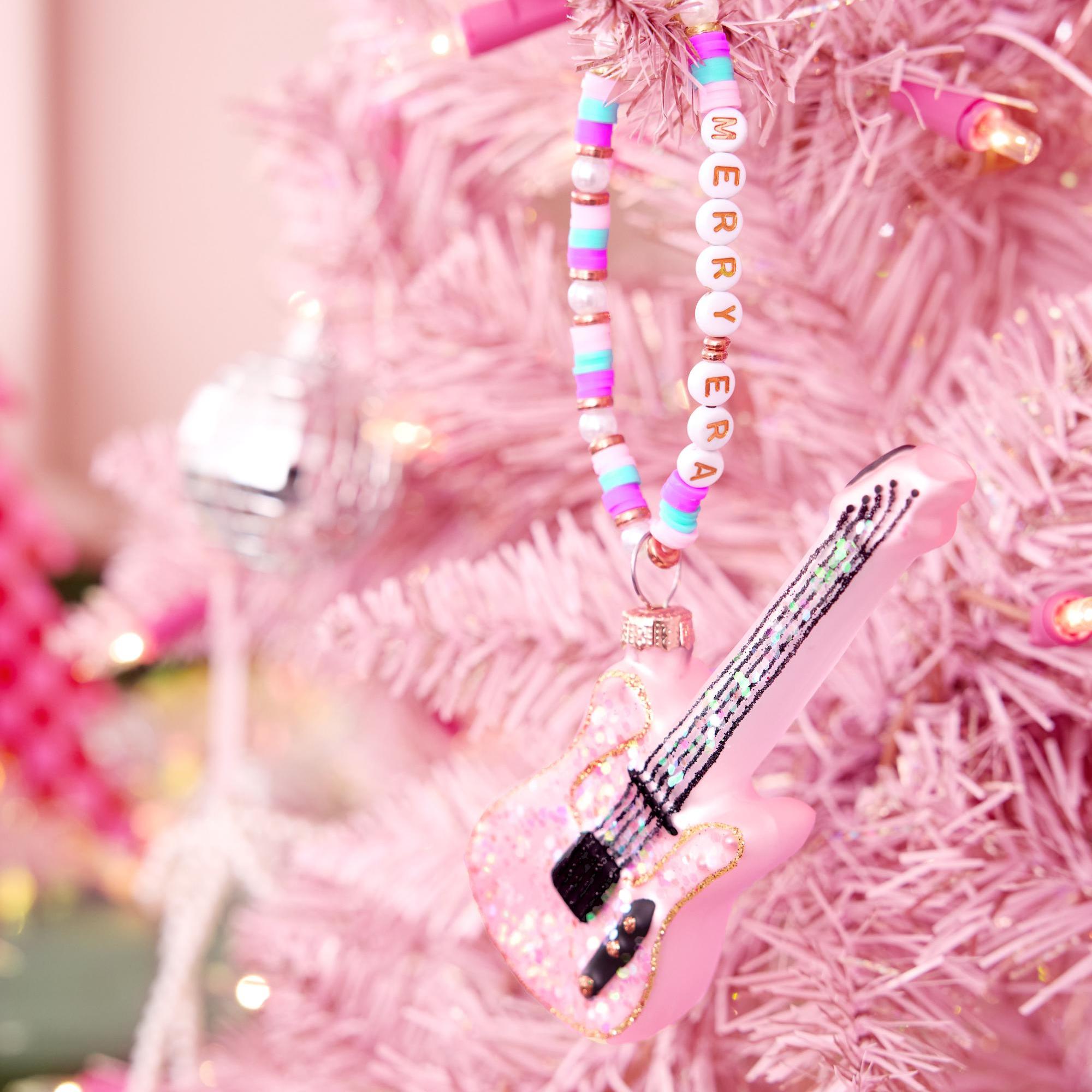 Merry Era Beaded Guitar Ornament