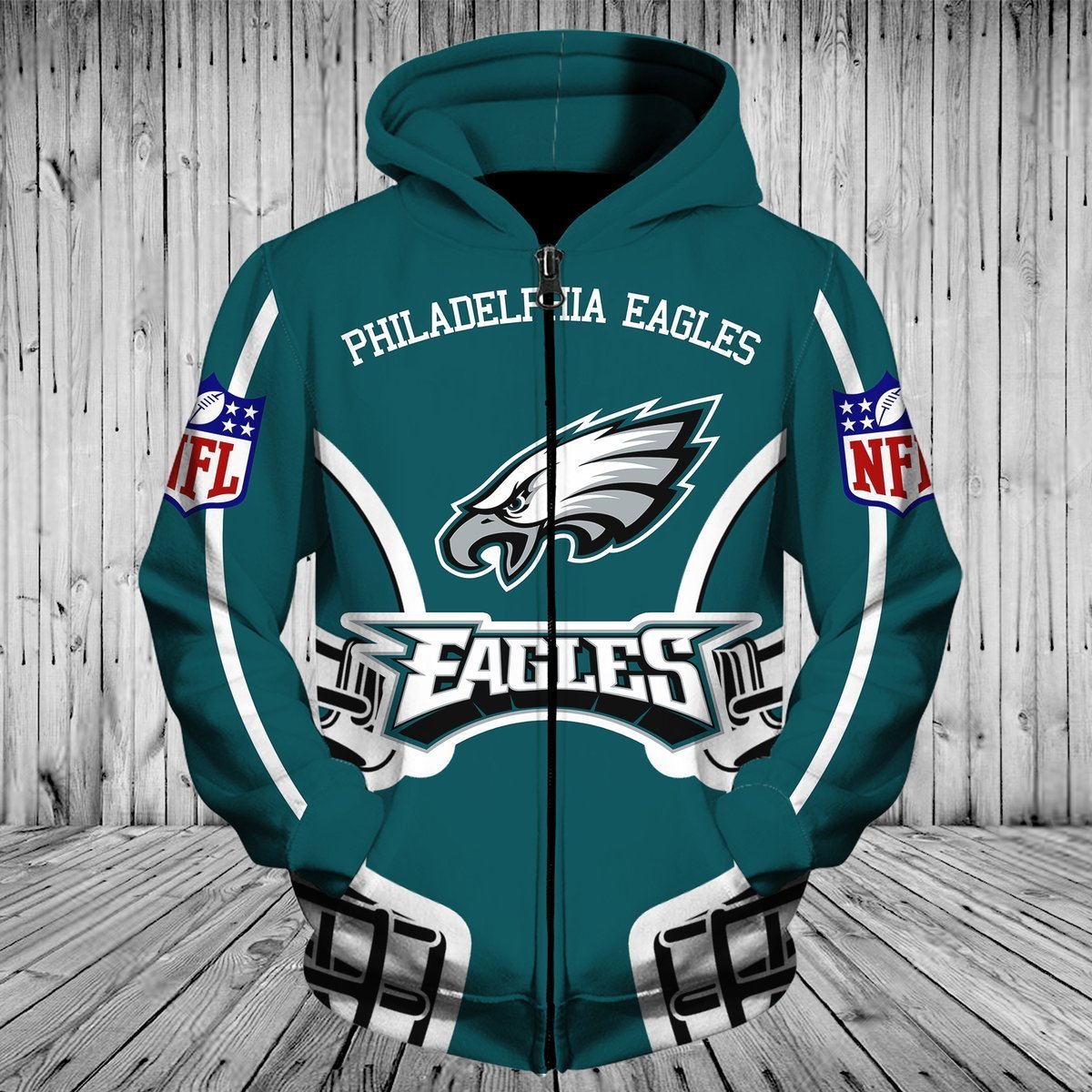 EAGLES HOODIE 3D 12