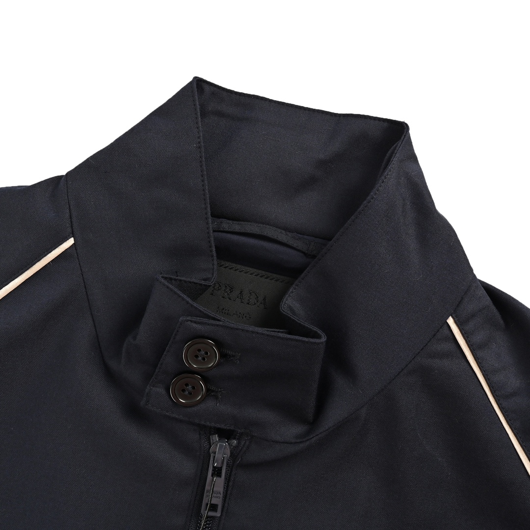 Prada 24Fw mid-length stand-up collar jacket