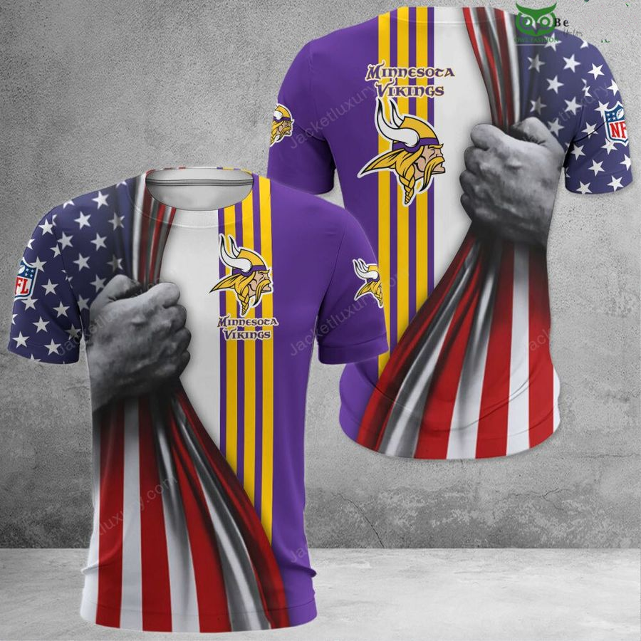 MINNESOTA VIKINGS 3D HOODIE SKULL0804