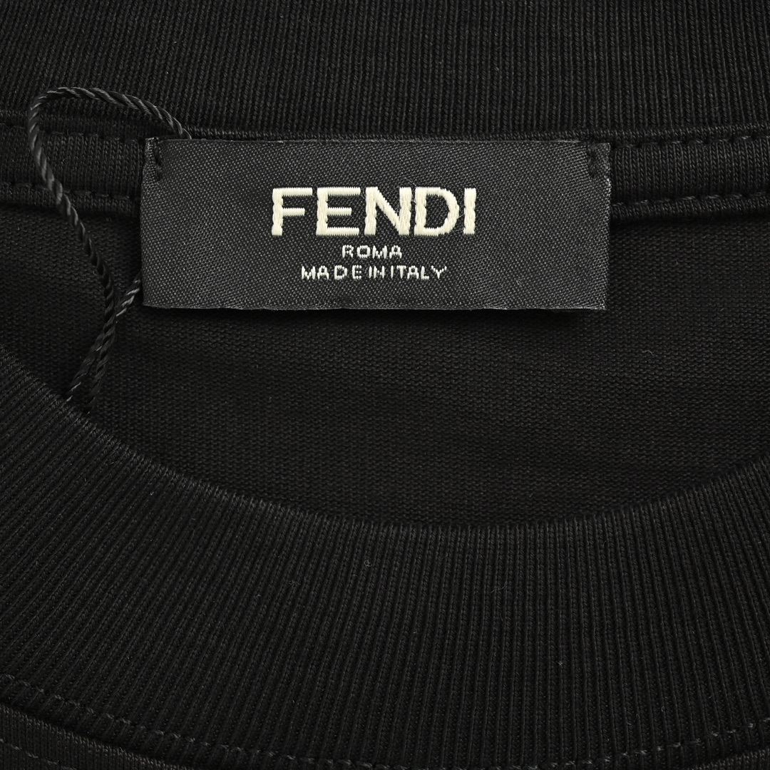 Fendi 24ss monster eyes print short sleeves