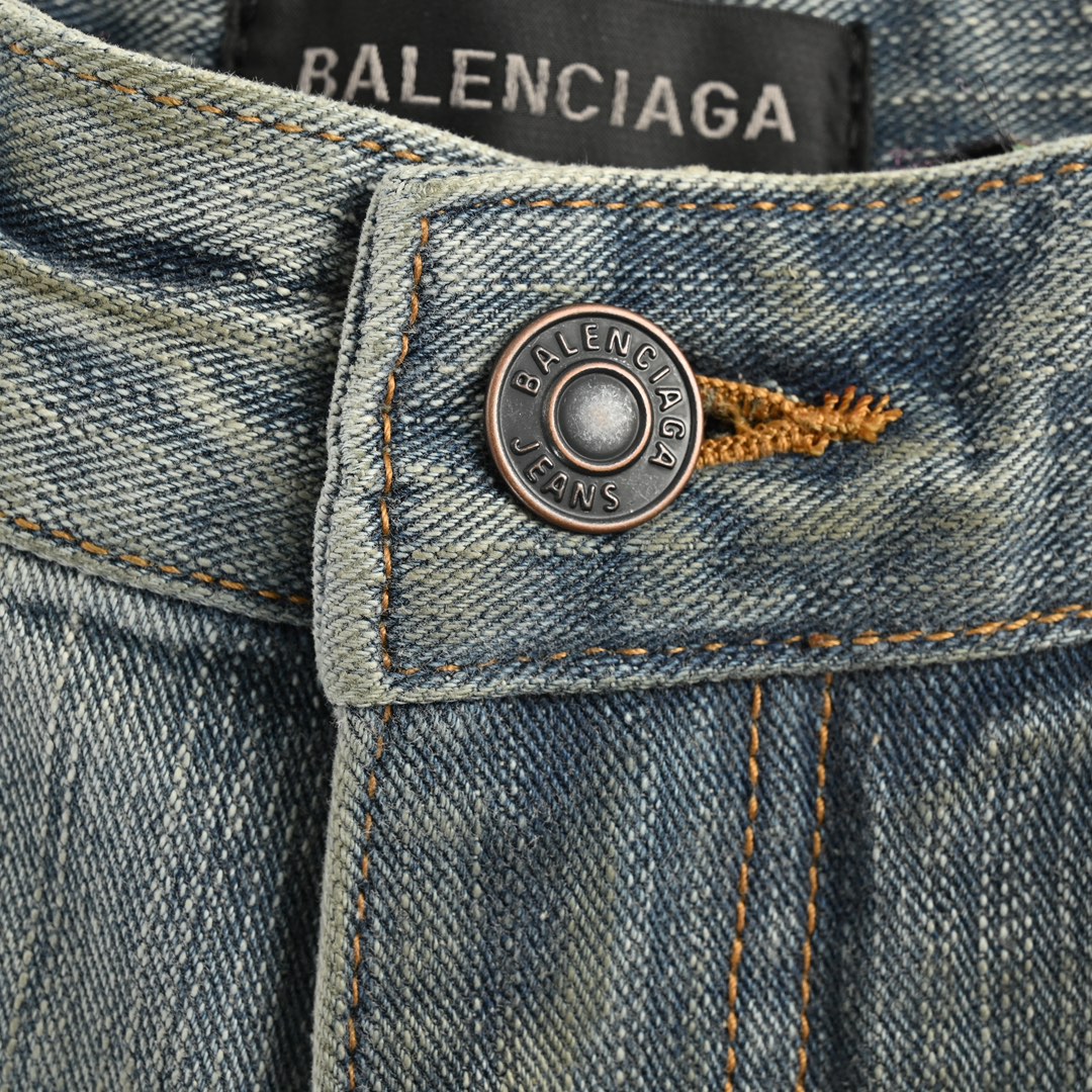 Balenciaga 24Fw Y2K Totem Pattern Drawstring Jeans