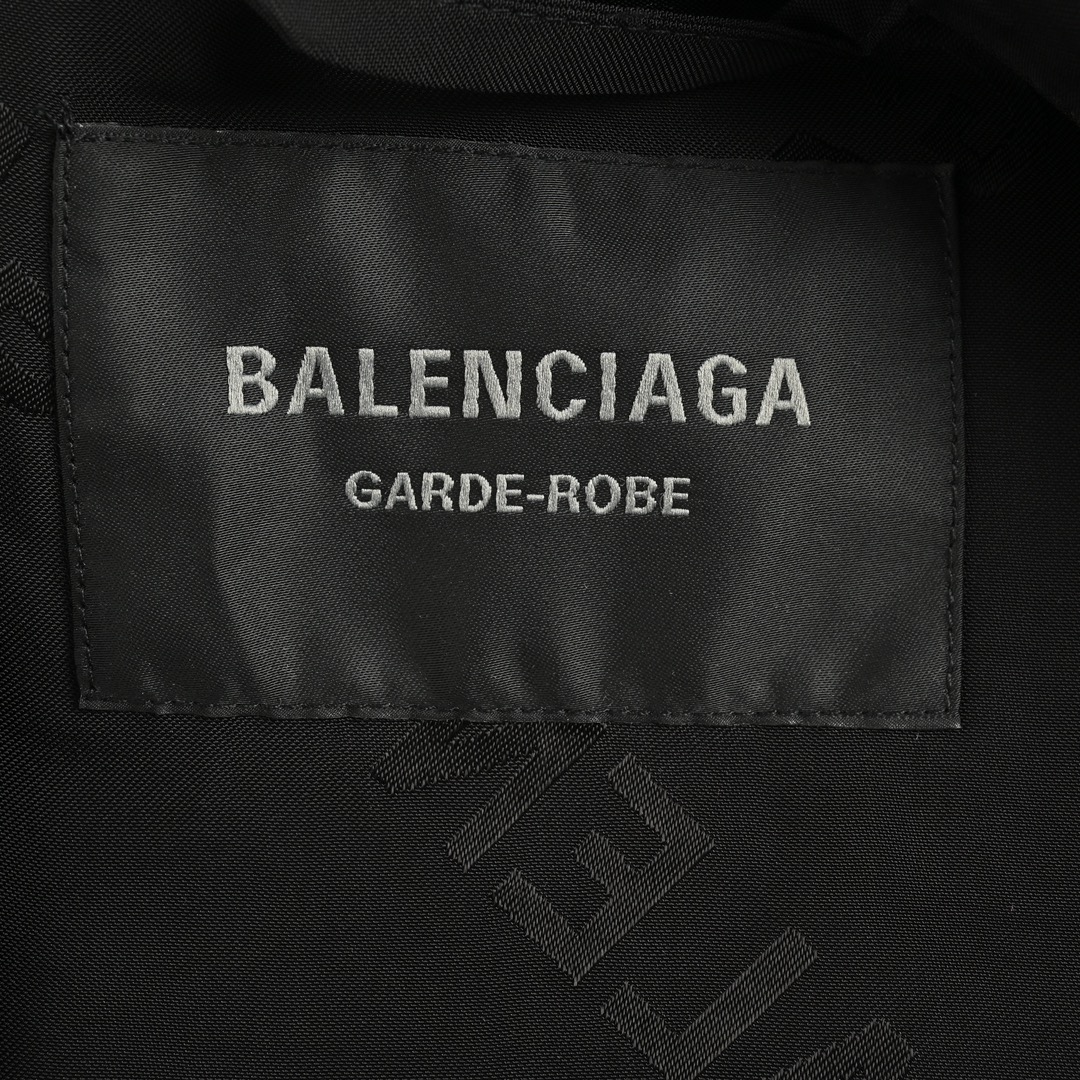 Balenciaga 24Fw silk all-over print obscure jacquard jacket