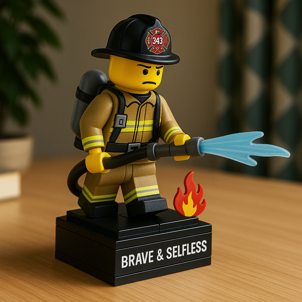 Brave & Selfless Firefighter Tribute Figurine