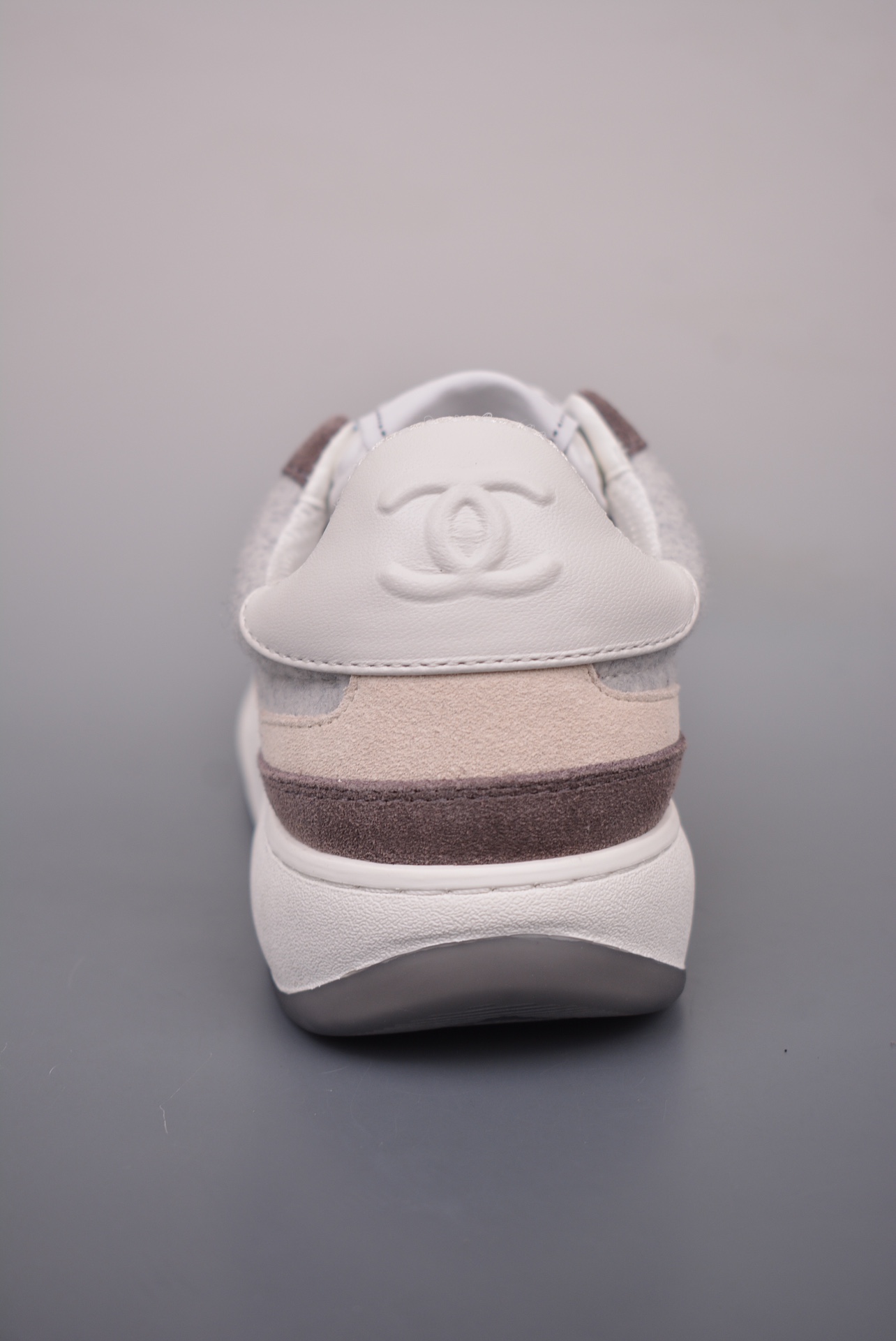 Chanel 2024 CC Logo Sneaker Dark grey beige