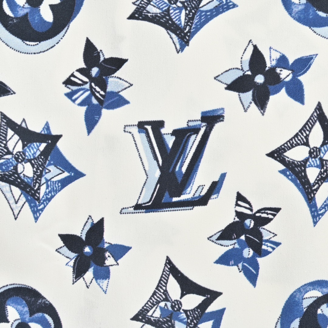 Louis Vuitton 24ss full print overlapping monogram short sleeve shirt