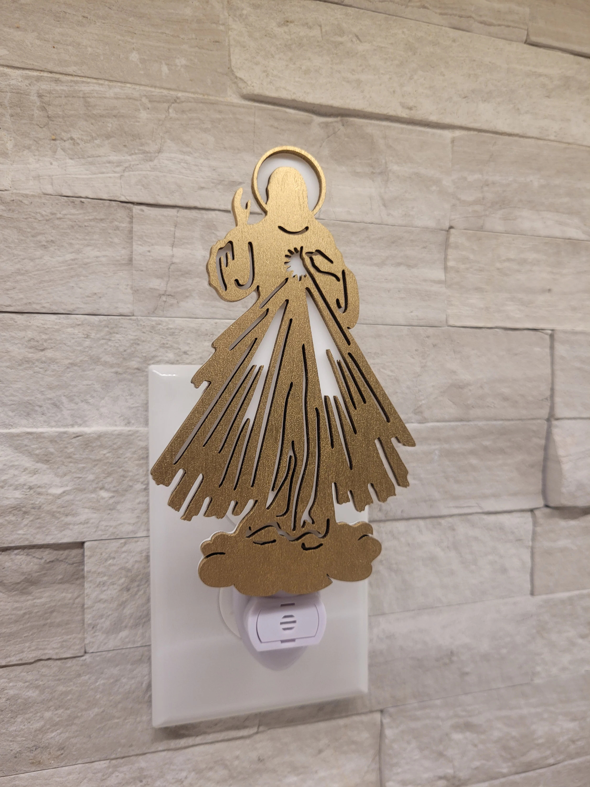 🎄CHRISTMAS ON SALE🌟Divine Mercy Night Light – A Glow of Faith for Your Home!