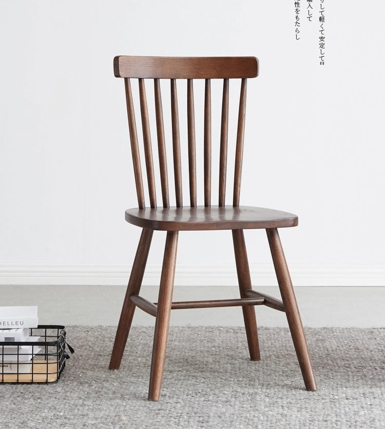 JAKIRA Japanese Nordic Scandinavian Solid Wood Dining Table and Chair