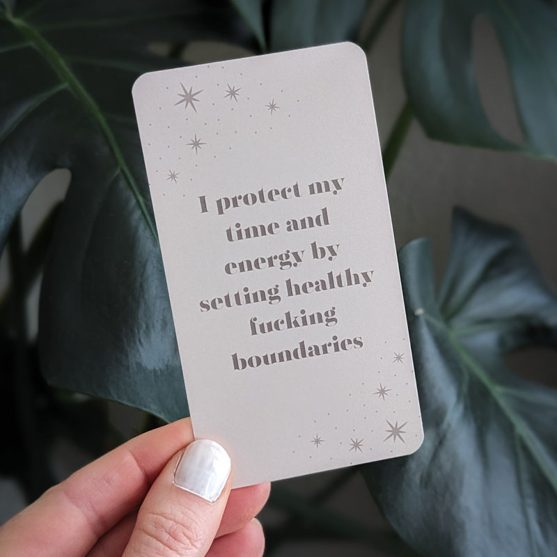 Mystic Sweary Affirmation Cards To Have a Great F*cking Day