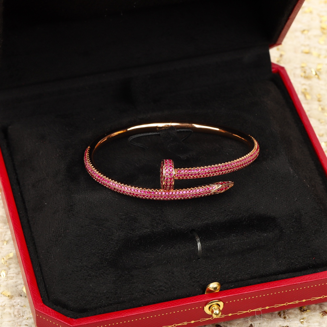 Cartier new full diamond nail bracelet