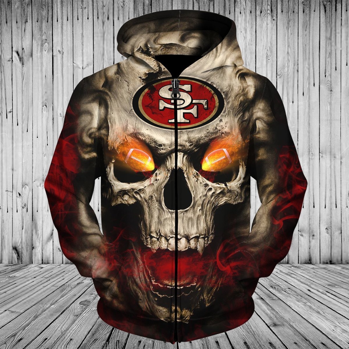 49ERS 3D HOODIE SKULL9