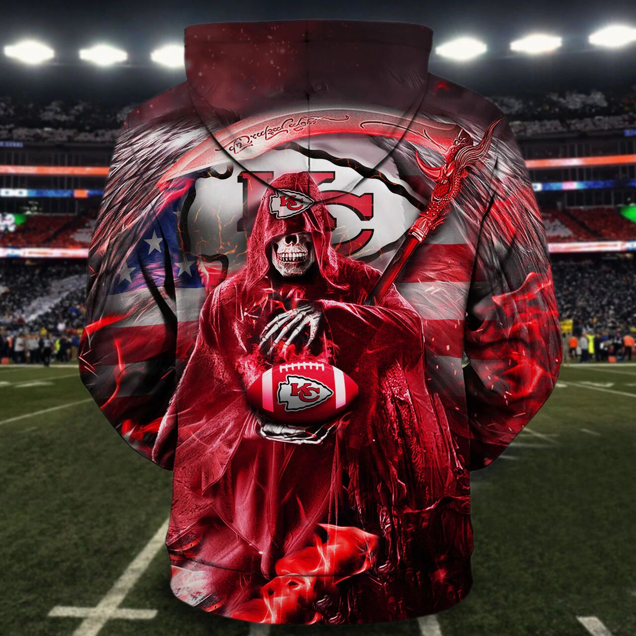 KANSAS CITY CHIEFS 3D HOODIE KKCC026