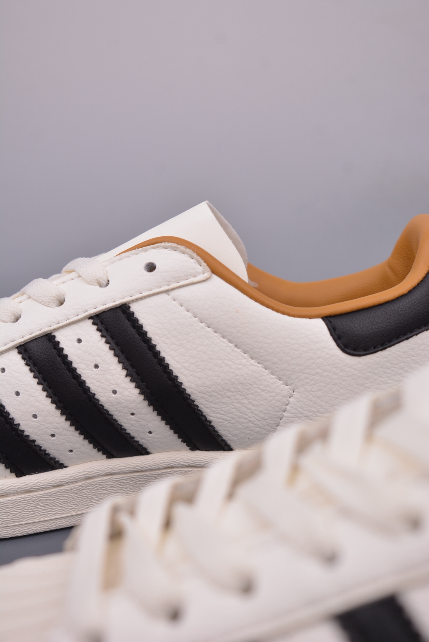 JJJJOUND x Adidas Originals Superstar 80s Sneakers Off-White, Black and Yellow IH8148