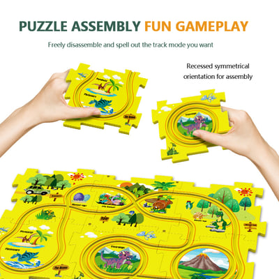 🔥Last Day Promotion-[SAVE 50% OFF]--Children's Puzzle DIY Assembled Electric Rail Car--BUY 2 GET 10% OFF & FREE SHIPPING