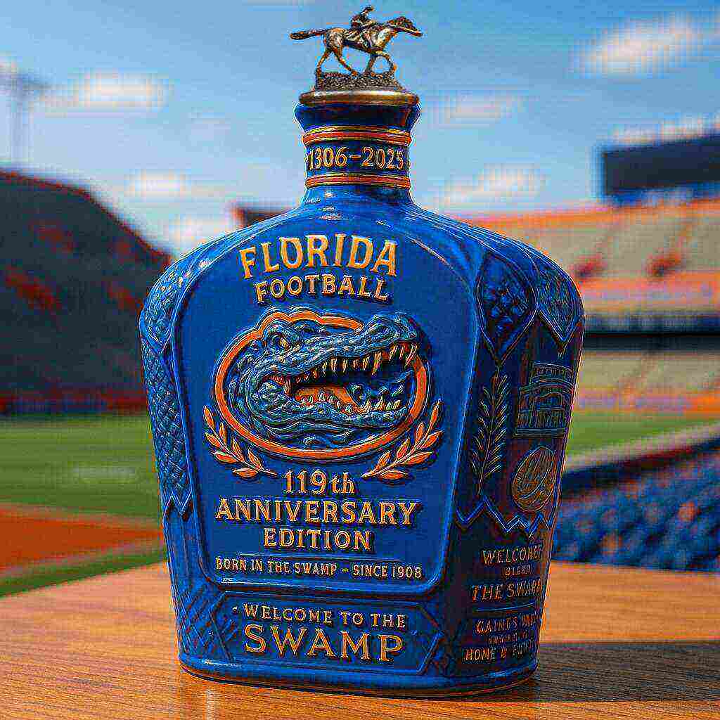 UF Football 119th Anniversary Whiskey Bottle