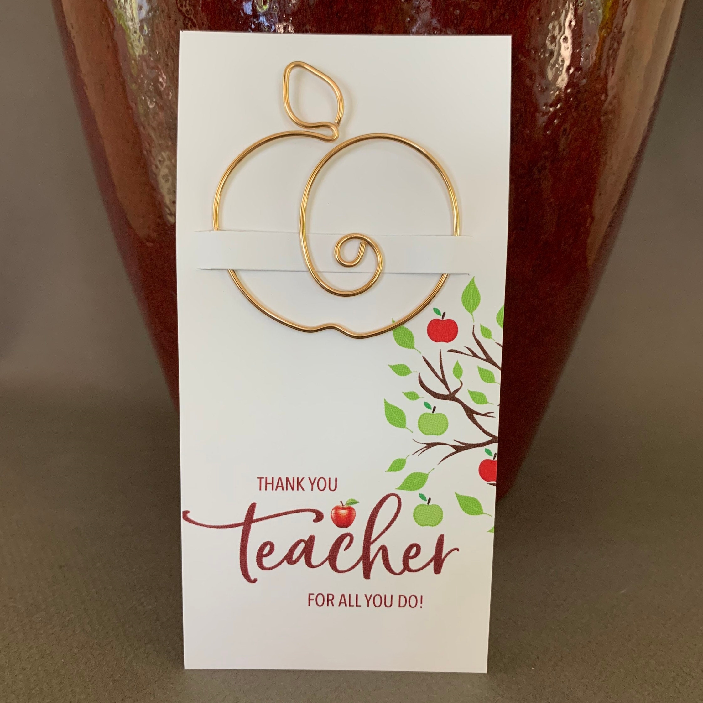 💖Teacher Gift, Cross Bookmark, Thank You Teacher Gift