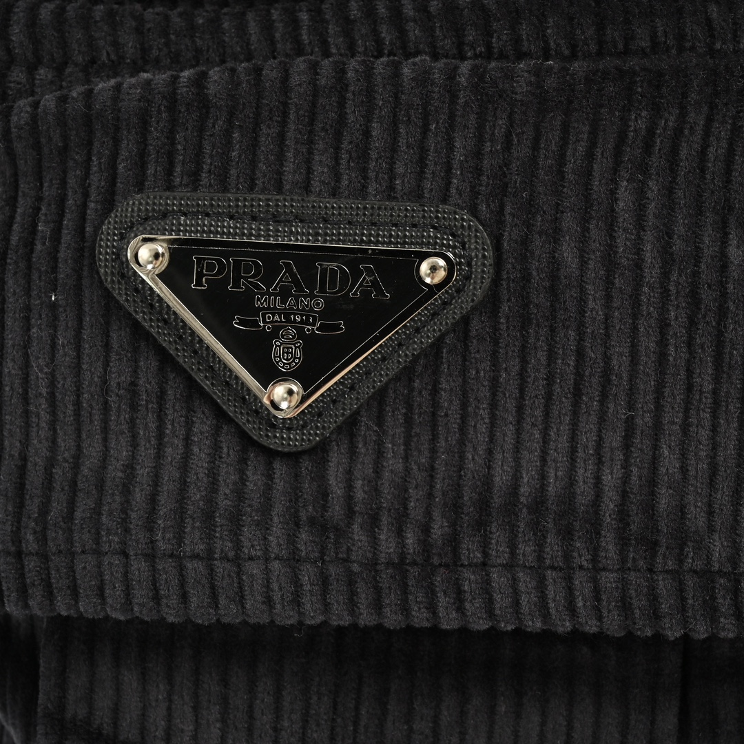 Prada 23Fw corduroy cargo trousers
