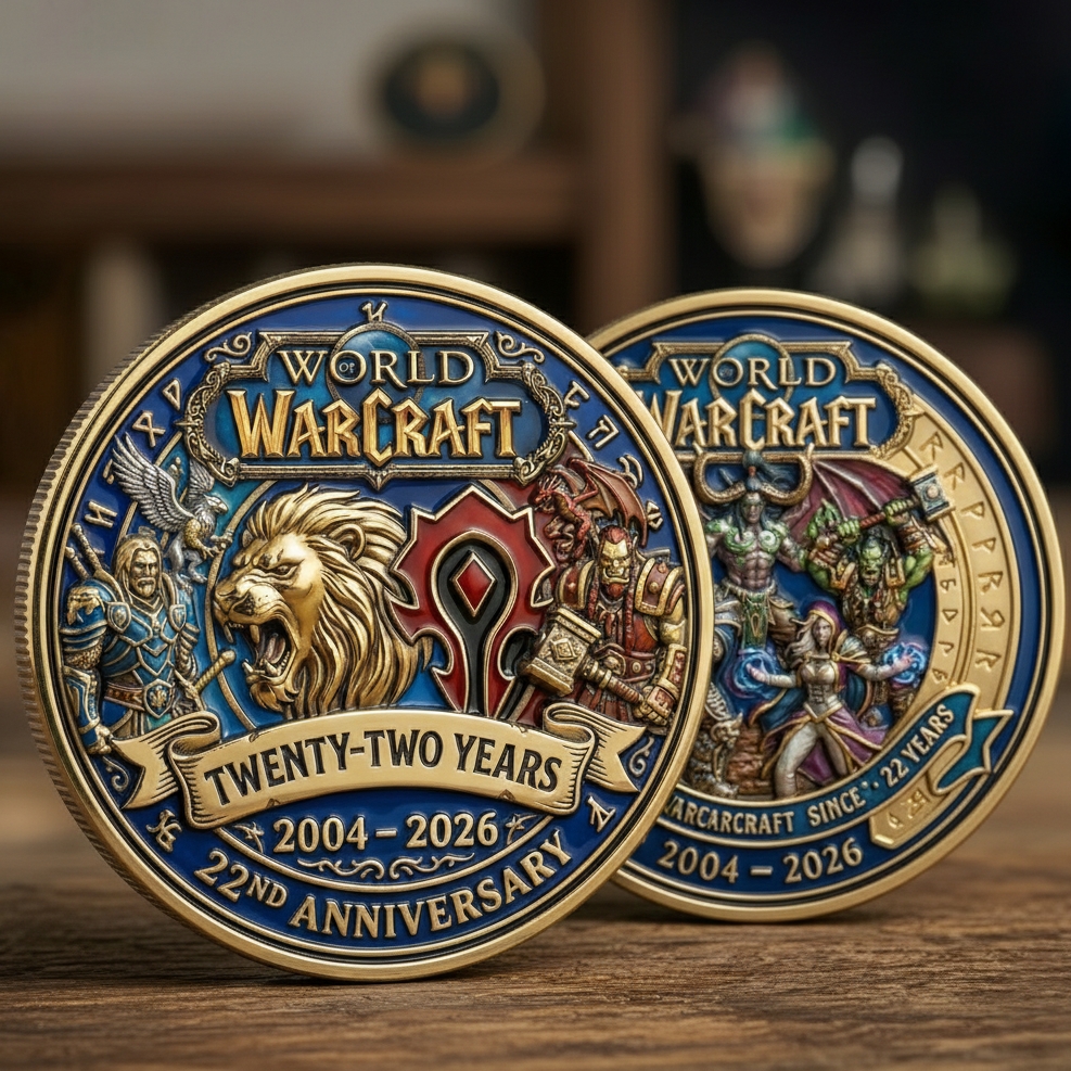 ⚔️ World of Warcraft – 22nd Anniversary Commemorative Coin
