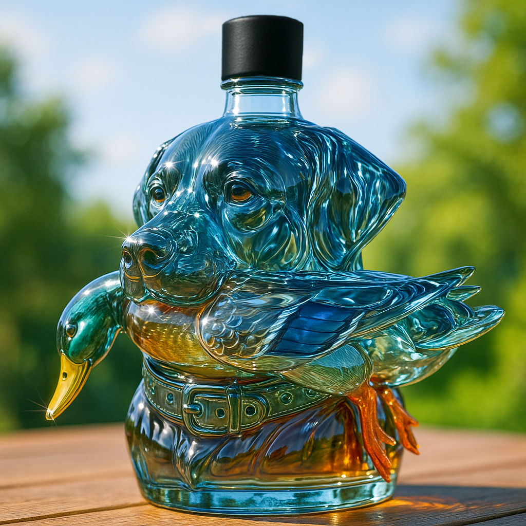 Labrador Hunting Whiskey Bottle