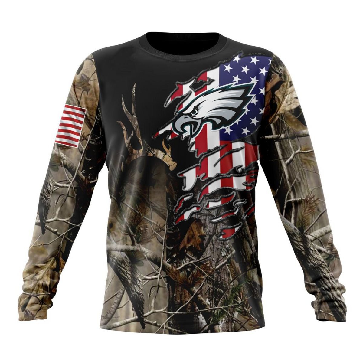 PHILADELPHIA EAGLES 3D HOODIE CAMO REALTREE HUNTING