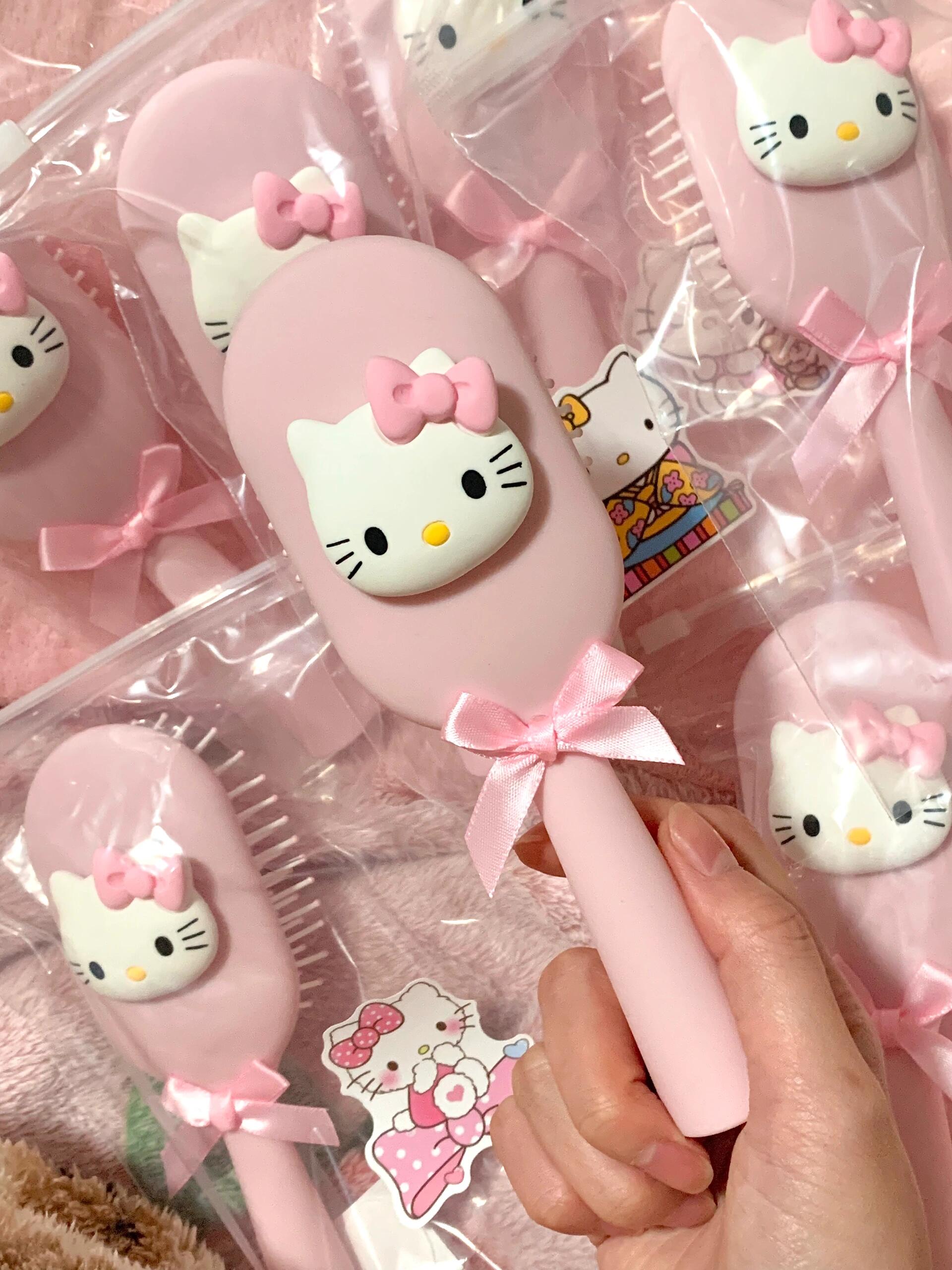 Hellokitty Pink Cute Hair Brush Comb