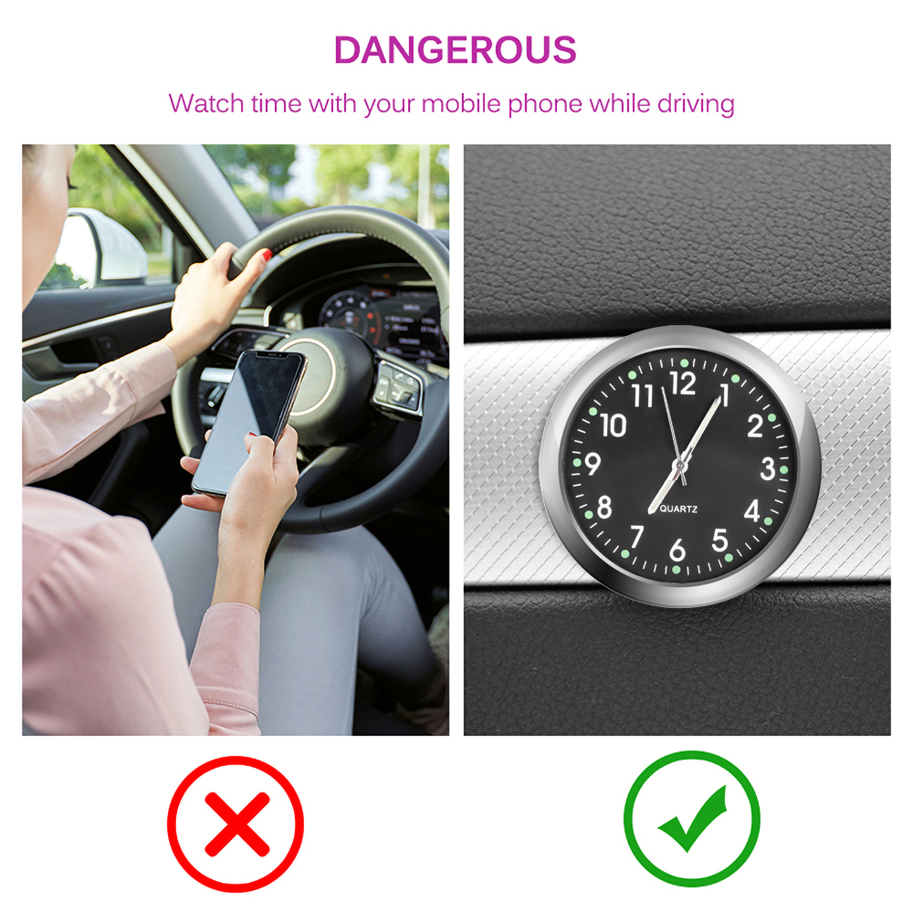 🔥Last Day Promotion - 49% OFF🔥Vintage gift-Luminous decoration mini clock for car/motorcycle/Sewing machine/bike etc-BUY 1 GET 1 FREE
