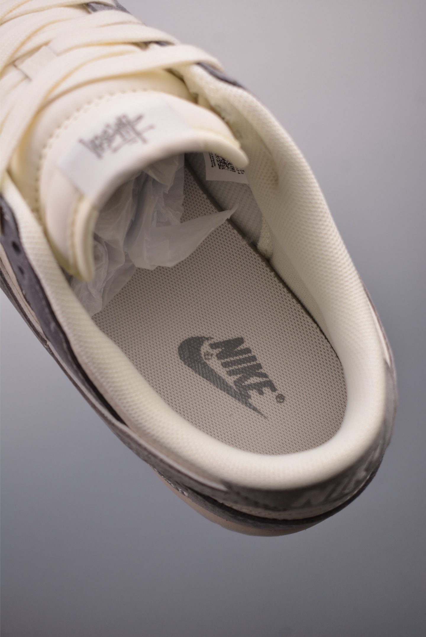 Stussy x Nike By You SB Dunk Low Retro SP Dark Grey Off-White YX5066-252