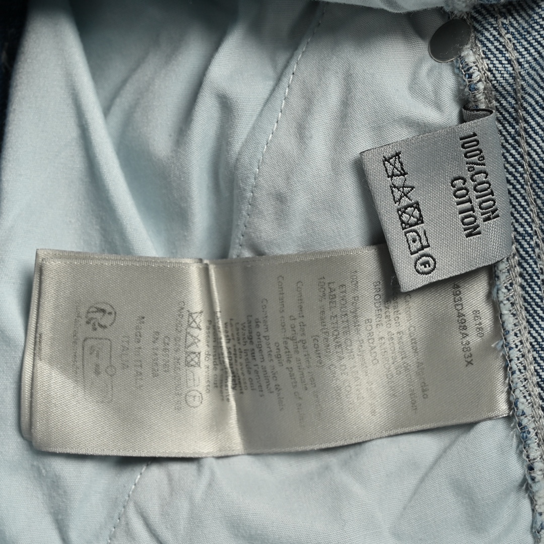 Dior 24Fw embroidered cannage cargo jeans