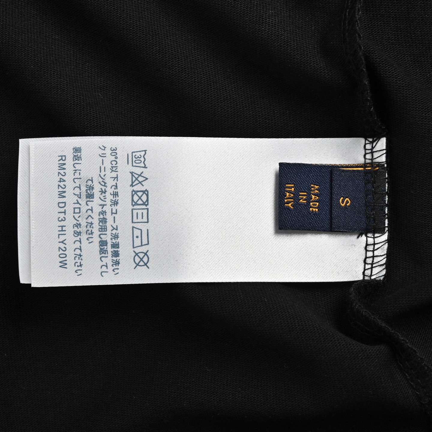 Louis Vuitton 25ss flocked monogram patch short sleeve